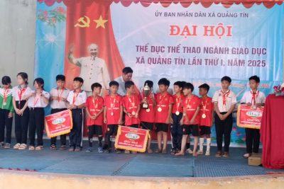 TRƯỜNG TIỂU HỌC LÊ HỮU TRÁC THAM GIA ĐẠI HỘI TDTT NGÀNH GIÁO DỤC XÃ QUẢNG TÍN LẦN THỨ NHẤT